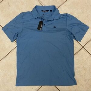 brand new (with tags!) Travis Mathew blue collard shirt!